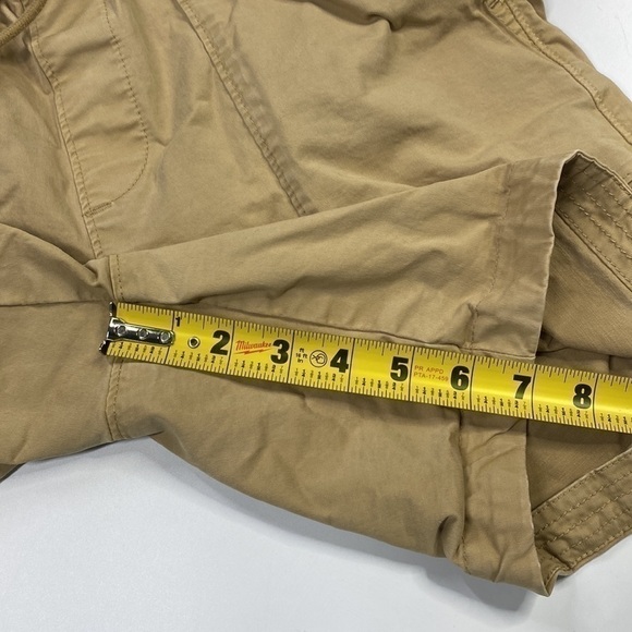 Abercrombie & Fitch Khaki Drawstring Stretch Chino Shorts Size XS - Picture 5 of 8